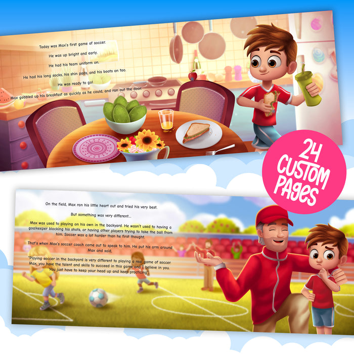 Soccer Star Personalised Story Book