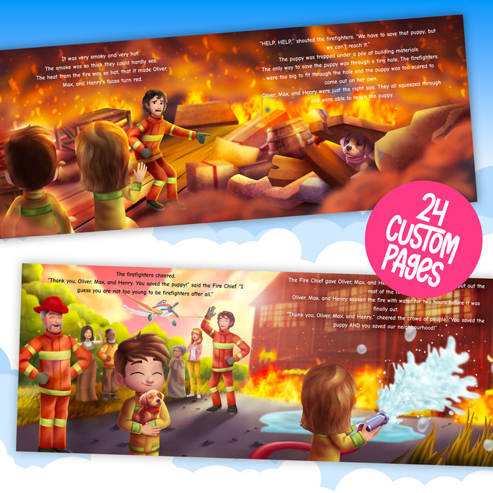 Fire and Rescue Personalised Story Book