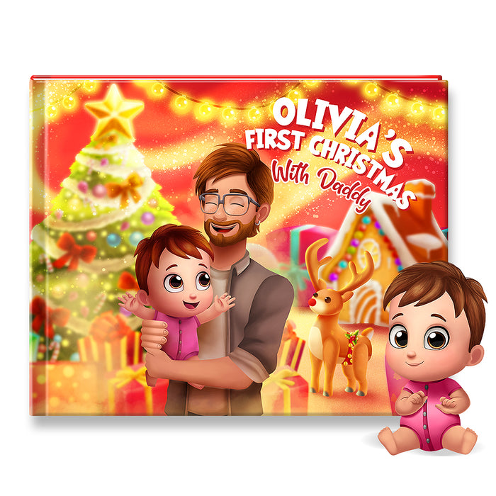 First Christmas For Dad Personalized Story Book