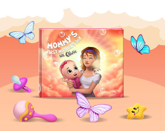 First Mothers Day Personalized Story Book Story Bug with baby