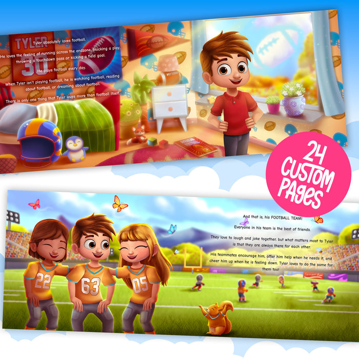 Football Star Personalized Story Book