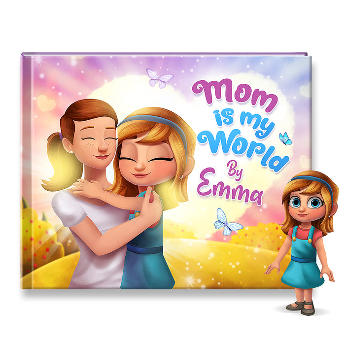 Book Cover for Mom us my world story book mom and child