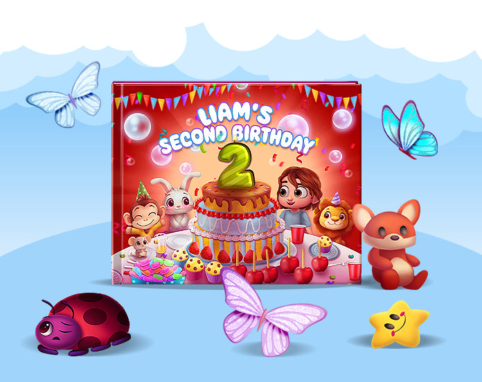 Cover image of 2nd Birthday custom story book